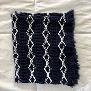 Navy & White Circle Scarf